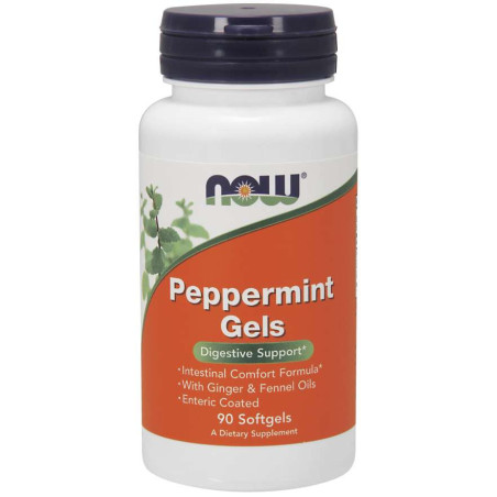 NOW FOODS Peppermint Gels - Olej z Mięty Pieprzowej (90 kaps.)