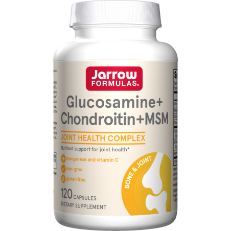 JARROW FORMULAS Glukozamina, Chondroityna i MSM (120 kaps.)