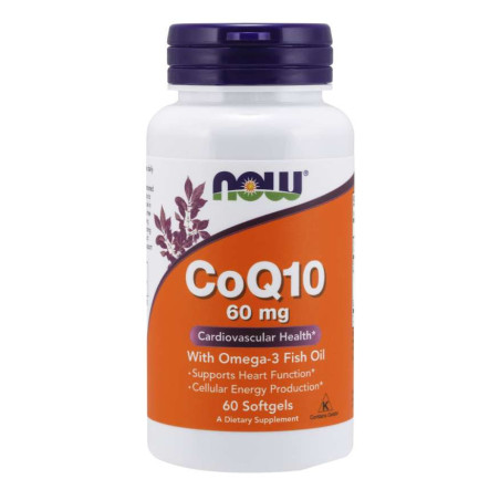 NOW FOODS Koenzym Q10 i Omega-3 (60 kaps.)
