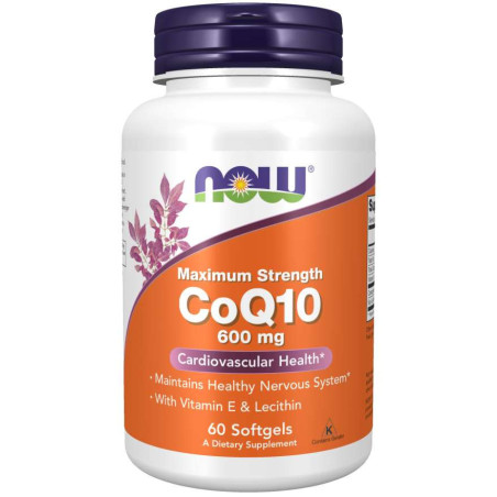 NOW FOODS Koenzym Q10 600 mg (60 kaps.)