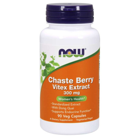 NOW FOODS Chaste Berry Vitex Extract (90 kaps.)