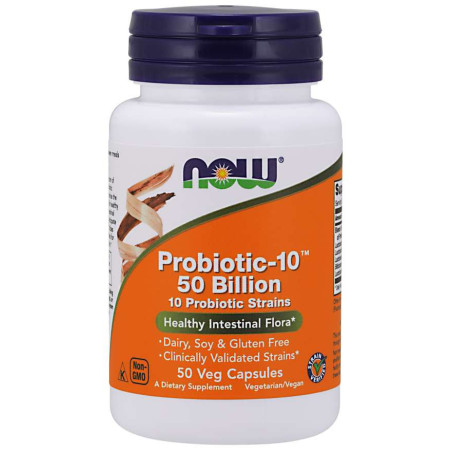 NOW FOODS Probiotic-10 - 50 Bilion (50 kaps.)