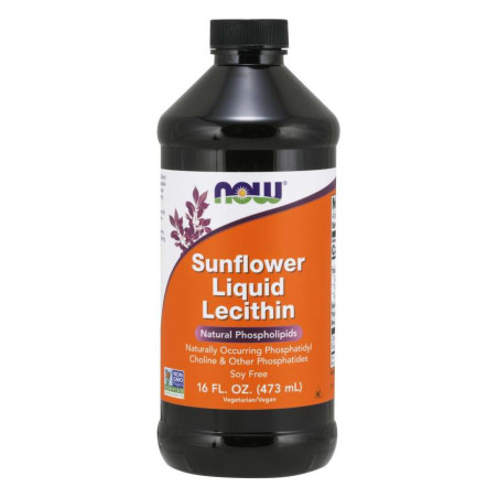 NOW FOODS Sunflower Liquid Lecithin (473 ml)