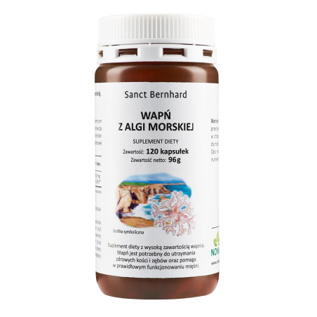 KRAUTERHAUS SANCT BERNHARD Wapń z Algi Morskiej (120 kaps.)