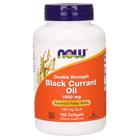 NOW FOODS Black Currant Oil - Olej z Czarnej Porzeczki 1000 mg (100 kaps.)