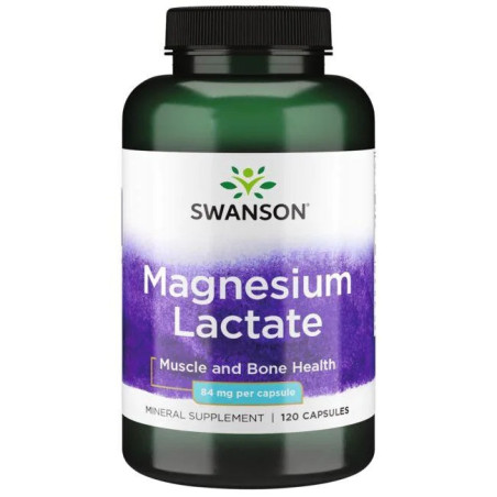 SWANSON Magnesium Lactate 84 mg (120 kaps.)