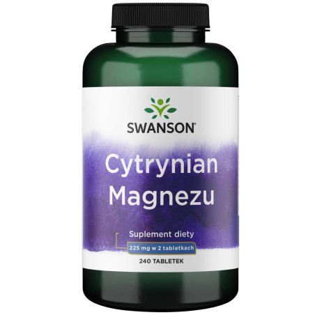 SWANSON Magnesium Citrate 225 mg (240 tabl.)