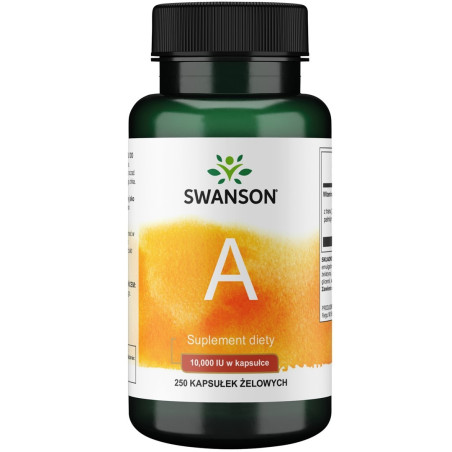 SWANSON Vitamin A 10.000 IU (250 kaps.)