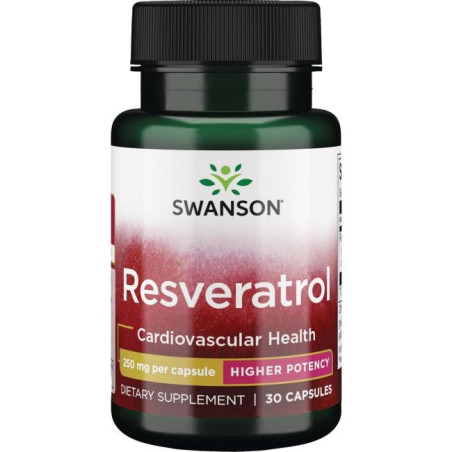 SWANSON Resveratrol - Resweratrol 250 mg (30 kaps.)