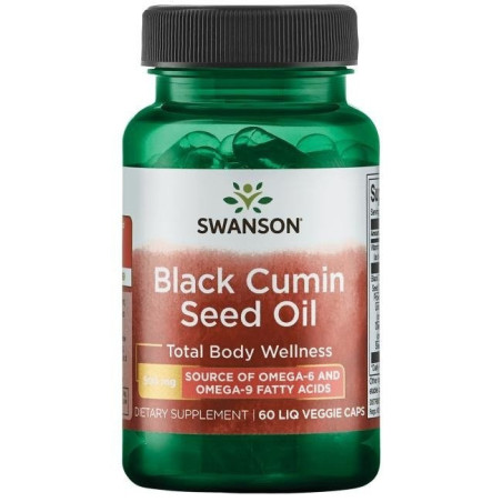 SWANSON Olej z nasion czarnego kminu 500 mg (60 kaps.)