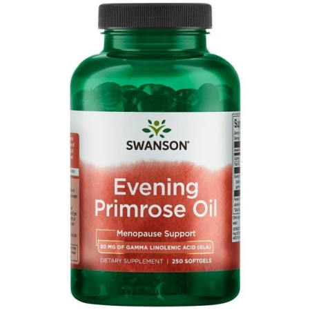 SWANSON Evening Primrose Oil - Olej z wiesiołka 500 mg (250 kaps.)
