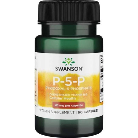 SWANSON Witamina B6 20 mg (60 kaps.)