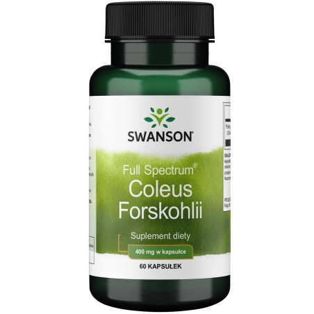 SWANSON Full Spectrum Coleus Forskohlii 400 mg (60 kaps.)