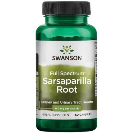 SWANSON Sarsaparilla - Kolcorośl 450 mg (60 kaps.)
