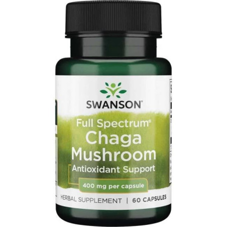 SWANSON Full Spectrum Chaga Mushroom (60 kaps.)