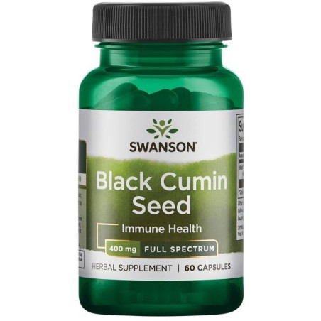 SWANSON Full Spectrum Black Cumin Seed - Nasiona czarnego kminu 400 mg (60 kaps.)