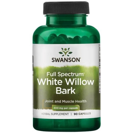 SWANSON Full Spectrum White willow bark - kora wierzby białej 400 mg (90 kaps.)