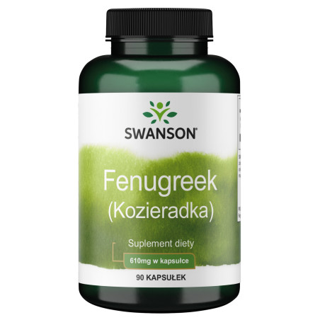 SWANSON Fenugreek - Kozieradka 610 mg (90 kaps.)
