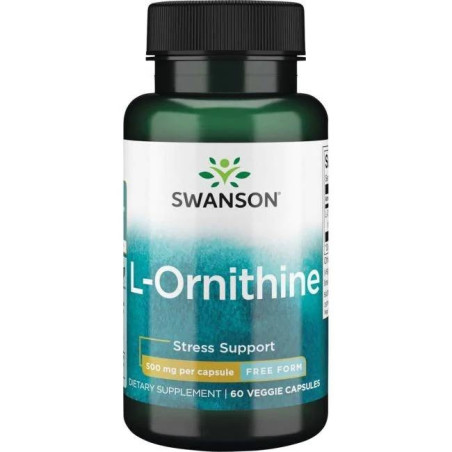 SWANSON L-Ornityna 500 mg (60 kaps.)