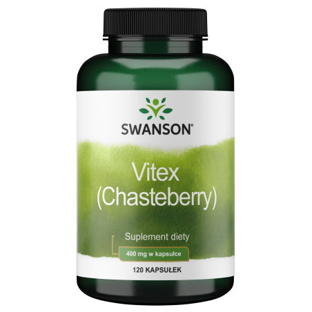 SWANSON Vitex (Chasteberry) - Niepokalanek 400 mg (120 kaps.)