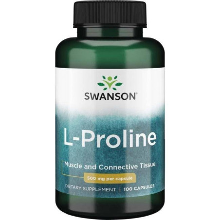 SWANSON L-Prolina 500 mg (100 kaps.)