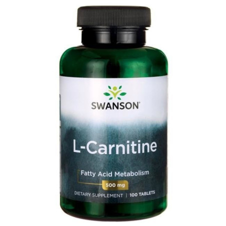 SWANSON L-Carnitine - L-karnityna 500 mg (100 tabl.)