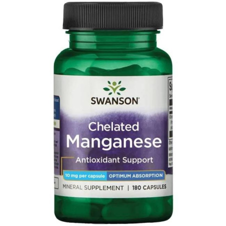 SWANSON Albion Chelat Manganu 10 mg (180 kaps.)