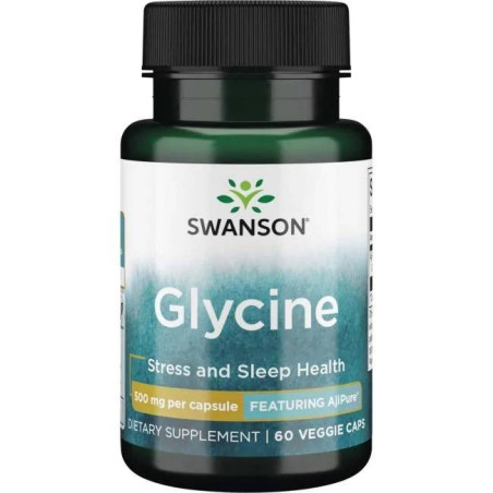 SWANSON AjiPure glicyna 500 mg (60 kaps.)