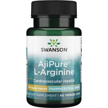 SWANSON AjiPure L-Arginina 500 mg (60 kaps.)