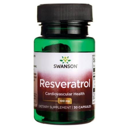 SWANSON Resveratrol - Resweratrol 100 mg (30 kaps.)