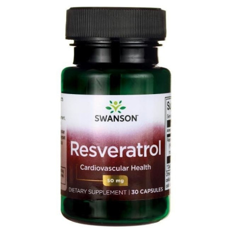 SWANSON Resveratrol - Resweratrol 50 mg (30 kaps.)