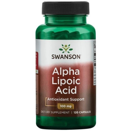 SWANSON Kwas alfa liponowy 100 mg, ALA (120 kaps.)