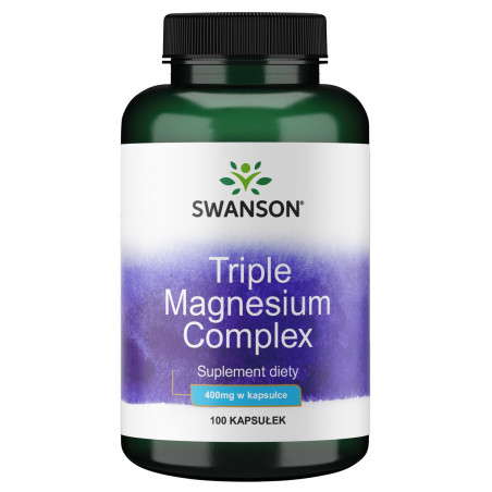 SWANSON Triple Magnesium complex 400 mg (100 kaps.)