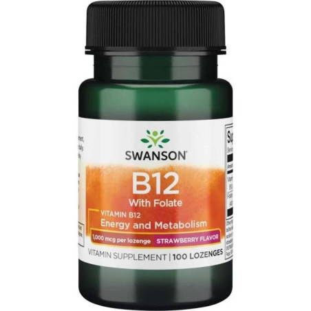 SWANSON Witamina B12 1000 mcg (100 tabl. do ssania)