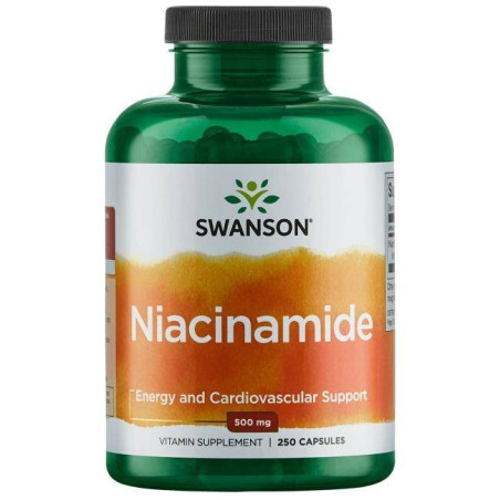 SWANSON Niacinamide 500 mg (250 kaps.)