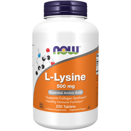 NOW FOODS L-Lizyna 500 mg (250 tabl.)