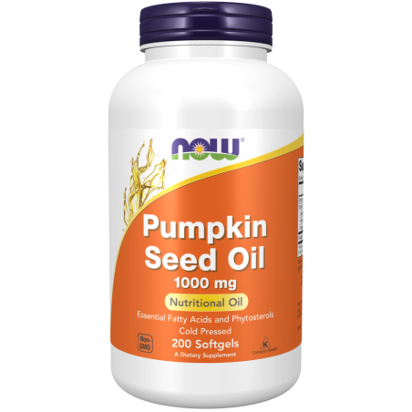 NOW FOODS Olej z nasion dyni 1000 mg (pumpkin seed oil) (200 kaps.)