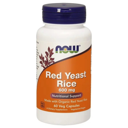 NOW FOODS Red Yeast Rice 600 mg (60 kaps.)
