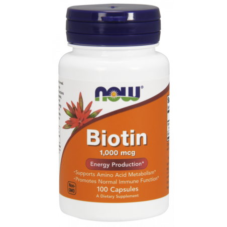 NOW FOODS Biotyna - Biotin 1000 mcg (100 kaps.)