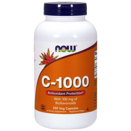 NOW FOODS C-1000 Witamina C + Bioflawonoidy Cytrusowe (250 kaps.)