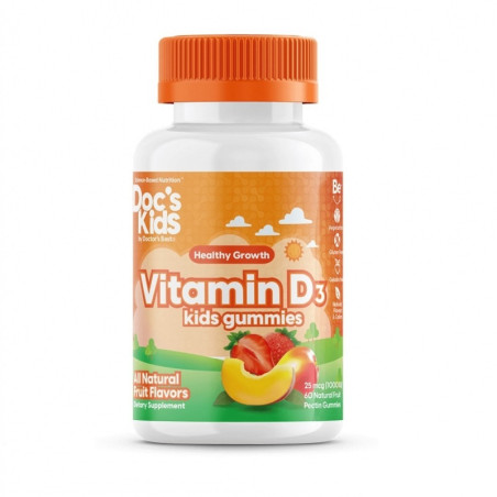 DOCTOR'S BEST Vitamin D3 kids gummies - Witamina D3 - Żelki dla dzieci (60 szt.)
