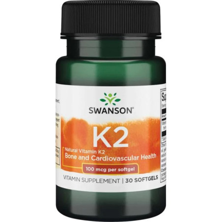 SWANSON Vitamin K2 Natural 100 mcg (30 kaps.)