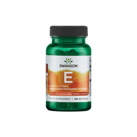 SWANSON Natural Vitamin E 200 IU (100 kaps.)