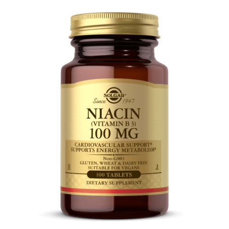 SOLGAR Niacin - Vitamin B3 100 mg (100 tabl.)