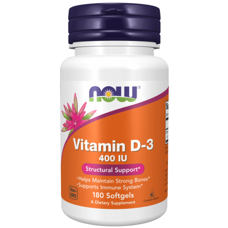 NOW FOODS Vitamin D-3 (180 kaps.)