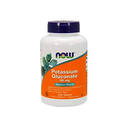 NOW FOODS Potassium Gluconate - Glukonian Potasu (250 tabl.)