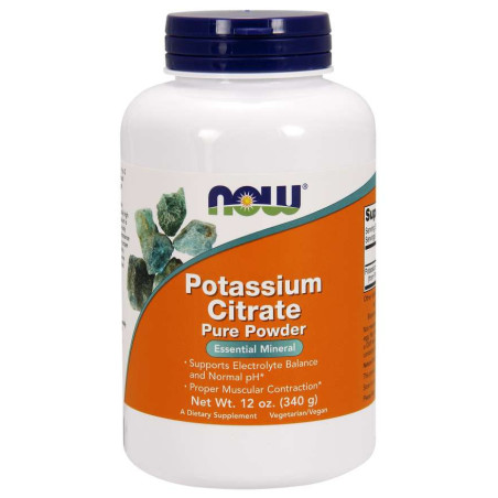 NOW FOODS Potassium Citrate - Cytrynian Potasu (340 g)