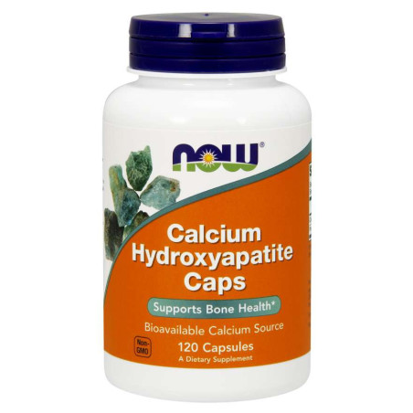NOW FOODS Calcium Hydroxyapatite Caps - Hydroksyapatyt Wapnia (120 kaps.)