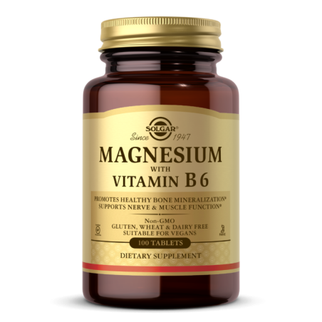 SOLGAR Magnesium with Vitamin B6 (100 tabl.)