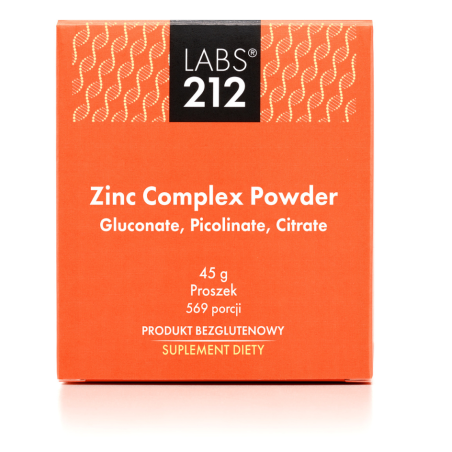 LABS212 Zinc Complex Powder - Gluconate, Picolinate, Citrate (45 g)